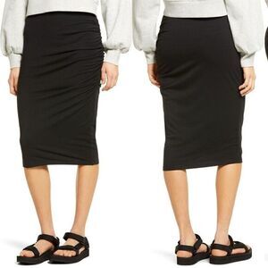 Treasure & Bond Side Ruched Skirt